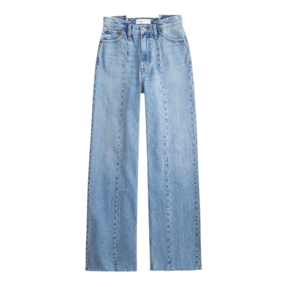 Abercrombie & Fitch Light Blue High Rise Jeans Curve Love